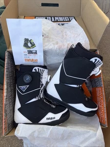 ThirtyTwo Women’s Lashed Double BOA Melancon Snowboard Boots (7.5) Blk White - Picture 1 of 9