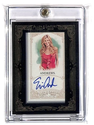 2012 Topps Allen Ginter #AGA-EAN Erin Andrews Mini Framed Auto Autograph - Image 1 of 2