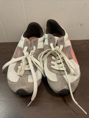 彪马女式跑步鞋 Speeders 白色/粉色/薄色 US 8 EU 38.5  — 第 1/4 张图片