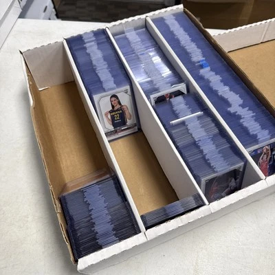 (CHOOSE YOUR QTY) 3200 Count 4x Row Trading Card Storage Box w/Lid Cardboard - Image 1 of 4