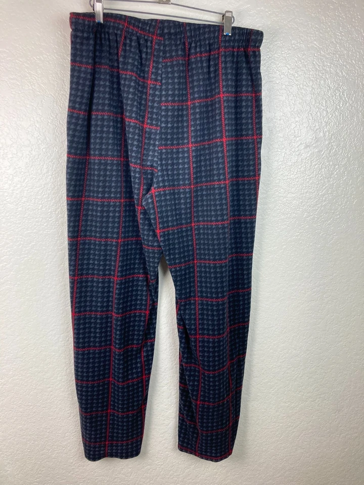 Pantalones de pijama a cuadros negros y rojos Perry Ellis Portfolio ropa para dormir talla XL Foto 1 de 4