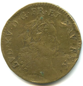 jeton Louis XV Le sacre à Reims 1723 n°7990 - Imagen 1 de 2