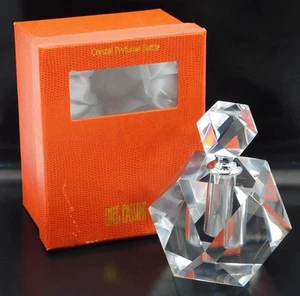 Botella de perfume de cristal Oleg Cassini con caja naranja - Imagen 1 de 3