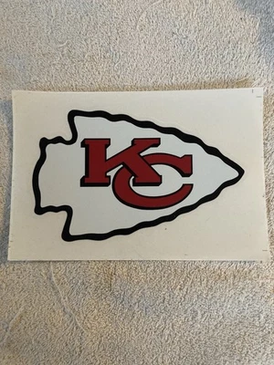 Lote de 2 calcomanías de vinilo troqueladas de 7" (BB) de Kansas City Chiefs NFL Foto 1 de 3