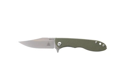 CUCHILLO ALETA TOPS KNIVES DISEÑO EE. UU. HECHO EN ITALIANO OD GREEN G10 MSF-B MSFG01 Foto 1 de 3