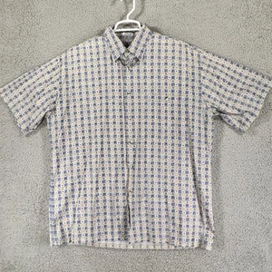 Burma Bibas Shirt Mens Large 60 Singles Lawn Hawaiian Casual Button Up Geometric - Picture 1 of 7