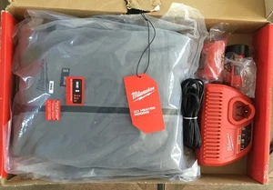 Milwaukee Tool Herren Large M12 12 Volt Lithium-Ion kabellose grau beheizte Jacke - - Bild 1 von 5