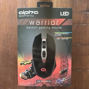 Alpha Gaming WARRIOR Backlit Gaming Mouse - 7 Programmable Buttons -Box Included - Picture 1 of 5
