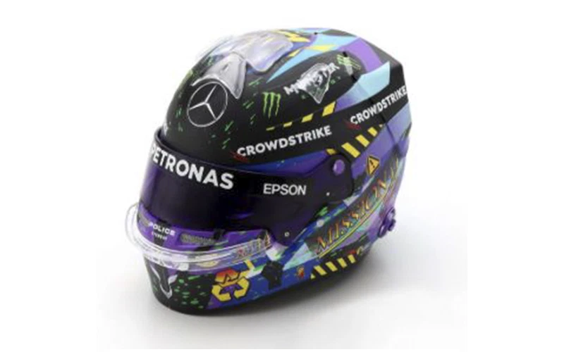 SPARK 5HF 066 HELMET CASCO L. HAMILTON WINNER BRITISH GP 2021 1/5 F1 SCALE MODEL - Immagine 1 di 1
