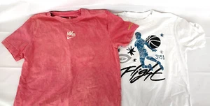 Nike Tees (2) Youth Large Adult XS We Transcend Jordan Flight White Red Graphic - Picture 1 of 13