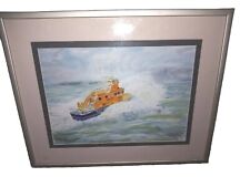 HOLYHEAD RNLI Lifeboat Marine Watercolour Painting - SIGNED 