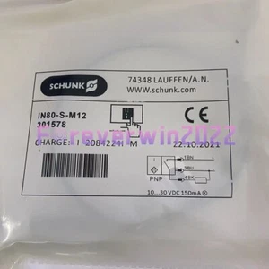 1 pieza nuevo para sensor SCHUNK IN80/S-M12 0301578 90 garantía - Imagen 1 de 4