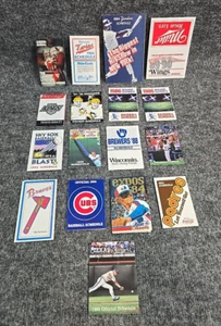 1980's Mixed lot of Sports Schedules MLB NHL Kings Cubs Expos Cardinals Others - Picture 1 of 8