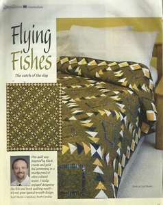 D0181 FLYING FISHES QUILT PATTERN/INSTRUCTIONS - Picture 1 of 1
