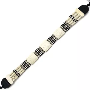 Büffelknochen Halsband Lederbindung Indianerschmuck Perlen CK4178-A - Bild 1 von 1