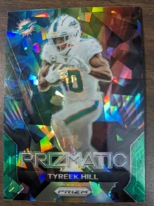 2023 Panini Prizm Tyreek Hill Prizmatic Green Cracked Ice Miami Dolphins SP Hot - Picture 1 of 2