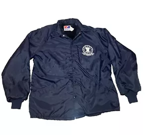 Vintage US Navy USS Enterprise Swingster Jacket Sherpa Lined Men SZ Large CVN-65 - Picture 1 of 11