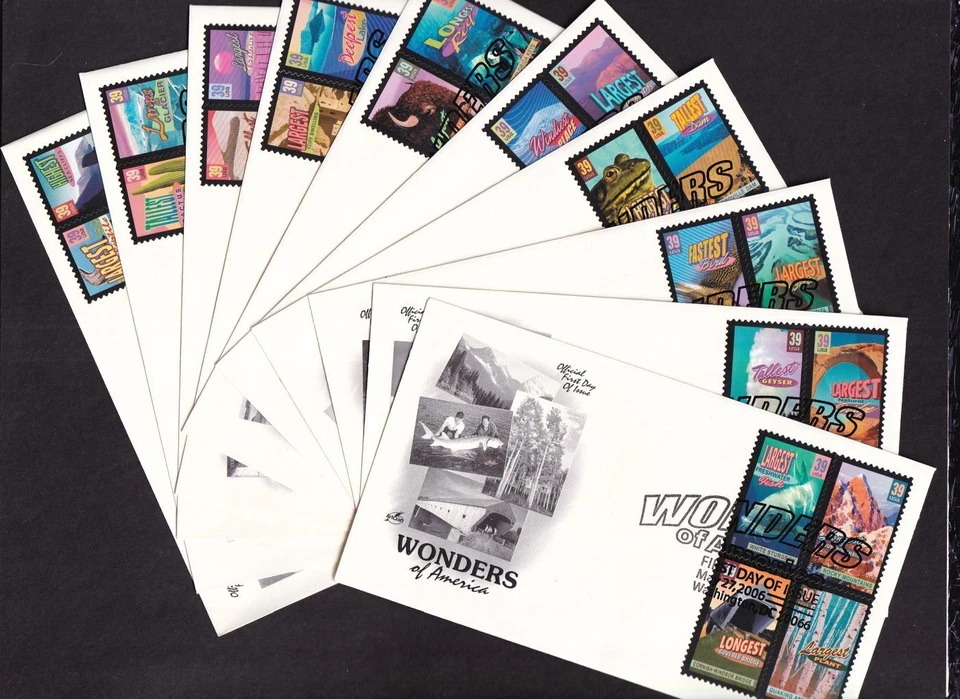 2006 Wonders of America Sc 4033-4072 FDCs 40 stamps on 10 ArtCraft cachets - Image 1 of 3