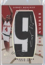 2007-08 SP Authentic Rookie Year /50 Sidney Moncrief #BN-SM Patch Auto HOF