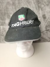 TAG HEUER Adjustable Black Cap With Embroidered Logo VGC Free Postage