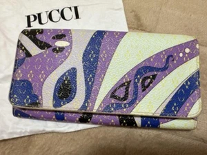 EMILIO PUCCI Long Wallet Multicolor White inside Without box - Picture 1 of 7