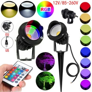 10W LED Light Garden Yard Spotlight Lawn Lamp Path Way Pond Landscape Outdoor US - Picture 1 of 14