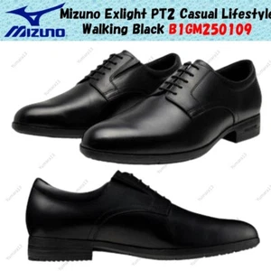 Mizuno Exlight PT2 Casual Lifestyle Walking Black B1GM250109 Men's Size - Picture 1 of 8