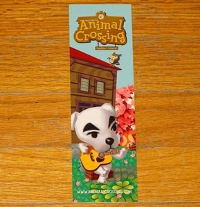 2002  NINTENDO GAMECUBE ANIMAL CROSSING PROMOTIONAL BOOKMARK~TOTAKEKE~KK SLIDER - Picture 1 of 2
