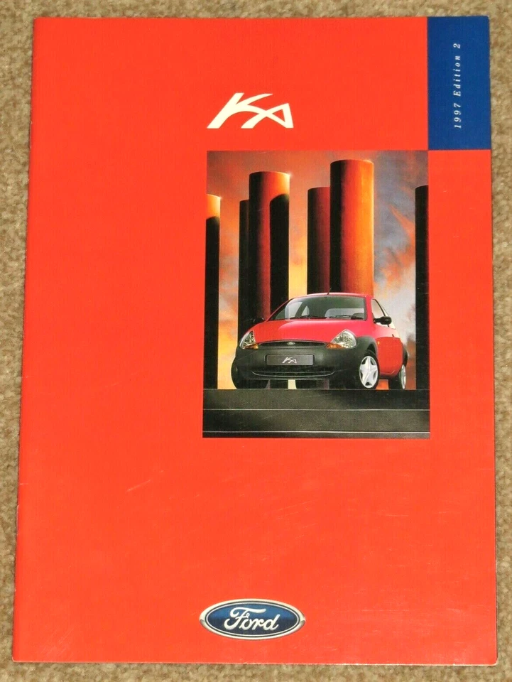 1997 FORD KA Sales Brochure - Ka, Ka2, Ka3, Coours, Accessories - Very Good - Image 1 of 4