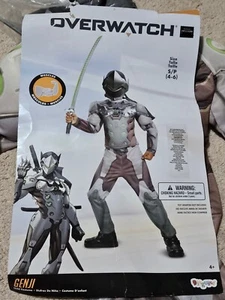 Costume Halloween Overwatch GENJI Ragazzi Taglia Small 4-6 Muscoli con Maschera *Nuovo con etichette* - Foto 1 di 4