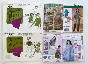 Lot of 6 Stretch & Sew Simplicity Patterns Multisize Misses Girls Decor UNCUT - Picture 1 of 2