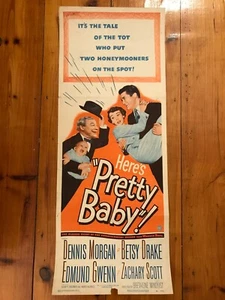 Pretty Baby Insert 1950 Dennis Morgan, Betsy Drake - Picture 1 of 1