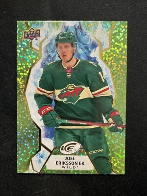 21-22 UD ICE Hockey Green Parallel 59 Joel Eriksson Ek - Image 1 of 2