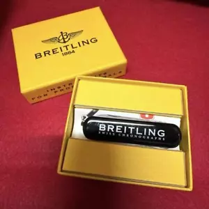 Breitling Wenger Army Knife Multi-tool Pocket Knife Switchblade Black Limited - Picture 1 of 5