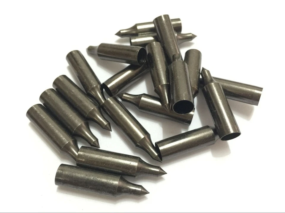 100pk Archery hunting compound bow carbon arrow heads 11/32" arrow field points - Image 1 of 4