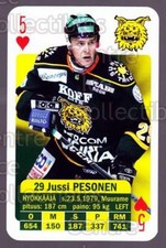 2013-14 Finnish SM LIIGA Playing Card #5 Jussi Pesonen