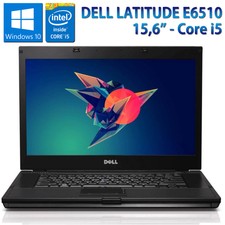PC NOTEBOOK PORTATILE 15.6" RICONDIZIONATO DELL E6510 CORE i5 RAM 4GB HDD 320GB