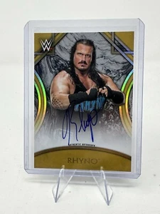 2018 WWE Topps Legends Wrestling Rhyno On Card Auto /10 ECW - Picture 1 of 2