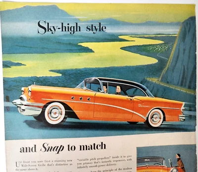 Buick Special Riviera Vintage 1954 Car Ad Magazine Print Automobile - Image 1 of 4