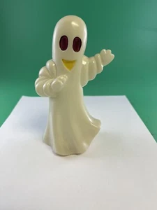 VINTAGE HAPPY SMILE SPOOKY GHOST LIGHT UP FIGURINE BATTERY OP. SWITCH ON BOTTOM - Picture 1 of 6