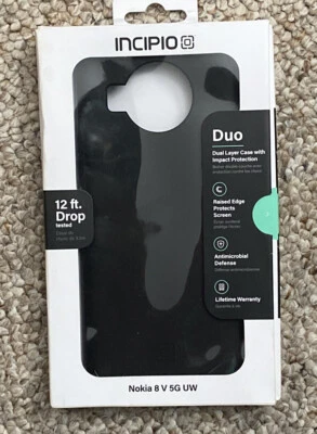 Funda Incipio Duo para Nokia 8 V 5G UW Negra Doble Foto 1 de 2