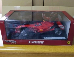 1:18 HOT WHEELS Ferrari F1 Kimi Raikkonen #1 F2008 Metallic Red L8781 New Japan - Picture 1 of 3