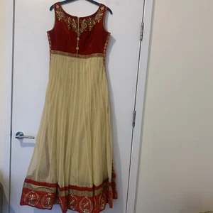 Ladies Indian Salwar Kameez Size 10 Medium Red Punjabi Suit Brand New - Picture 1 of 8