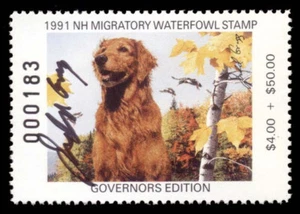 NH9Gs — 1991 New Hampshire Hand-signed Governor Edition - Picture 1 of 1