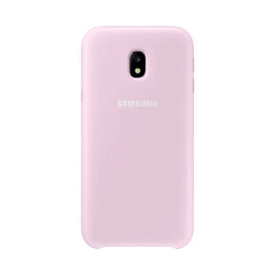 Samsung Custodia Originale Galaxy J3 2017 J330F Dual Layer back Cover Case Rosa - Immagine 1 di 4