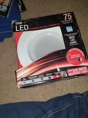  Feit Electric LEDR56/927CA 5-6 in. Recess Can Light Retrofit Bulb - 16W 4 Pack - Image 1 of 4