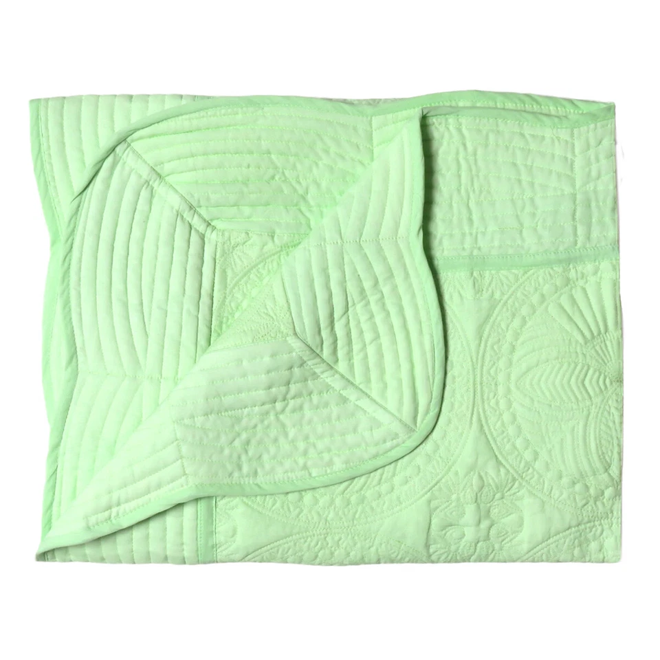 Manta de algodón para bebé recién nacido floral bordada hecha a mano para niños pequeños Foto 1 de 1