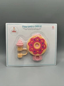 Juego de tapa y cubierta de paja Target Bullseye Playground Donut and Ice Cream Stanley - Imagen 1 de 2
