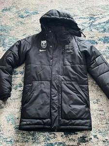Seattle Reign FC Nike DRI-FIT STORM FIT PARKA Jacket W HOOD Mens SZ XS BLACK - Picture 1 of 10