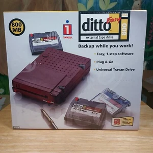 Lecteur de bande externe Iomega Ditto Easy 800 scellé vintage travan parallèle - Photo 1/10